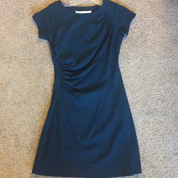 Susana Monaco Dresses & Skirts - Susana Monaco Teal Ruched Short Sleeve Dress